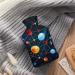 Planet Hot Water Bottle with Plush Cover | Hand Warmer for Adults & Children | 26.5x15.3cm | Shipping Worldwide - Buy Online on GoSupps.com