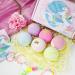 Canvalite Unicorn Bath Bombs for Kids - 6 Pc Gift Set with Surprise Inside | Organic Natural Spa Fizzy Bubbles | Skin Friendly | Fizz Balls with Jewelry Toy | Strawberry Scented - Buy Online on GoSupps.com