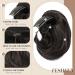 Feshfen Synthetic Hair Part Dutt with Comb | Short Hair Ponytail Chignon Extensions for Women - Black & Brown - Buy Online on GoSupps.com