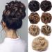 Hair Extensions Hair Part Hair tie Dutt of course like real hair hair extension updos Interpretation of messy ponytail voluminous hair tie dark brown 45 g dark brown