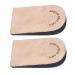 Sports Equipment Outdoor Shoes EVA Comfortable Reusable Heels Brown Lifting Inserts for Leg Length Discrepancy Heightincreasing Shoe Insoles Sports Equipment (L Size)