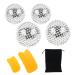 Vegcoo Igelball Massage 4 pieces of hedgehog ball for acupressure 3.2cm/4.7cm silver acupressure ball+ 2 pieces gua Sha board with storage bag ABS magnet balls promotion of blood circulation