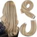 Moresoo Human Hair Extensions Tape in Dark Honey Blonde with Medium Blonde Highlight Tape in Extensions 22 Inch Tape in Real Hair Extensions 20Pcs/50g #16/22 22 Inch 1.#16/22