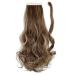 Felendy 18 Curly Straight Ponytail Extension - Ash Blonde & Light Brown Wrap Around Hairpiece for Women - Buy Online on GoSupps.com