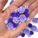 Violet Icing Flowers 30 Count Pack - Small Purple Edible Roses & Lavender Sprinkles by Simply Sucr - Buy Online on GoSupps.com
