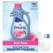 Downy April Fresh Scent Free of Dyes Ultra Concentrated Laundry Fabric Softener Liquid Eco-Box 180 Loads Grey