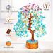 YATSKIA Amethyst & Turquoise Crystal Tree of Life - Spiritual Good Luck Charms - Meditation Decor for Women - Gemstone Tree with Golden Wire - Buy Online on GoSupps.com