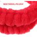 FRCOLOR Watermelon Headband Cute Make Up Plush Soft Stretch Fuzzy 7.47X5.50in Red Coral Fleece Plush Makeup Spa Hairband for Women Girls - Buy Online on GoSupps.com