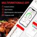 ThermoPro Temppike Wireless Meat Thermometer - 150m Bluetooth Grill Thermometer | IP67 Waterproof | Perfect for Oven Smoker and Air Fryer - Dishwasher Safe - Orange - Buy Online on GoSupps.com