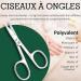 OCBA Professional Stainless Steel Curved Blade Cuticle Nail Scissor for Thick Toenails - Men and Women - Ideal for Manicure, Pedicure, Eyebrows, Nose Hair, and Beard - Buy Online on GoSupps.com