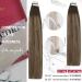 Moresoo Real Hair Extensions Tape - Balayage Brown & Caramel Blonde - 60 cm Invisible Tape Ins - 20 Pieces/50g #4/27/4 for Thin Hair - Buy Online on GoSupps.com