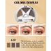 Eyebrow Powder Makeup Palette - Waterproof & Long Lasting 3 Colors Grey Brown Series for Natural Brows with Brush & Mirror - Buy Online on GoSupps.com