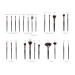 Rio Professional Cosmetic Makeup Brush Set - 24 Pieces | International Shipping Available - Buy Online on GoSupps.com