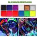 Proamate Glow in Dark Neon Face Body Paint Palette Kit - 12 Colors with Brushes & Stencils for Halloween Party & Carnival - Buy Online on GoSupps.com
