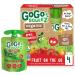 GoGo squeeZ Organic Fruit on the Go, Apple Strawberry, 3.2 oz. (4 Pouches) - Tasty Kids Applesauce Snacks Made from Organic Apples & Strawberries - Gluten Free Snacks - Nut & Dairy Free - Vegan Snacks Apple Strawberry 3.2 Ounce (Pack of 4)