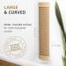 Ruby Road Wall Mounted Cat Scratching Post - Modern Vertical Scratch Pad for Indoor Cats - 29.5 x 6in Wooden Sisal Cat Scratcher - Buy Online on GoSupps.com