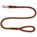 Dog leash large dogs jumbo with hand loop up to 80 kg / guide leash / practice line / training line very stable 17 colors (3m brown) 3m brown