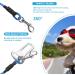 Yaodhaod Dog Safety Belt - Bite-Resistant Steel Wire Double Tangle-Free Buckle Adapter for Cars - 60cm Blue | Pet Safety for Dogs & Cats - Buy Online on GoSupps.com