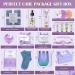 VESPRO Spa Gift Basket for Women - Relaxing Bath and Body Works Set for Mom, Sister, Wife - Spring Sympathy Gift Box in Purple - Buy Online on GoSupps.com