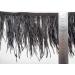 2 Yards Black Ostrich Feathers Trim Fringe - 5-6 inch for DIY Dress Sewing, Crafts & Costumes - Buy Online on GoSupps.com