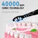 Bahfir Sonic Electric Toothbrush with 8 Heads & Travel Case - Rechargeable Adult Toothbrush with Timer for 60 Days - Buy Online on GoSupps.com