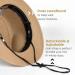 Packable Straw Fedora Sun Hat for Women Men - Khaki-beige - Large/X-Large - Buy Online on GoSupps.com