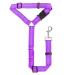 Safety harness Dog adjustable with elastic buffer 360 rotary carabiner nylon pet seating straps heavy duty car dishes for dogs (purple headrest type) headrest type purple