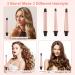 LXMTOU 3 in 1 Tapered Curling Wand Set - 1/2-1 1/4 Inch Ceramic Barrel - Rose Pink - Buy Online on GoSupps.com
