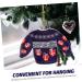 Alipis 4pcs Pendant Resin Xmas Design Party Home Christmas Pendants Sweater Tree Ornament Festival Hanging Bluex4pcs 9x6cmx4pcs - Buy Online on GoSupps.com
