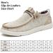 JARLIF Men's Casual Slip-On Loafers - Comfortable Boat Shoes with Arch Support (US Size 7-13) | Beige - Buy Online on GoSupps.com