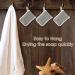 Linkidea 3 Pack Flax Soap Saver Pouch - Exfoliating Body Scrubber and Sponge Holder for Bath/Shower - Buy Online on GoSupps.com