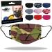 Green Camo Washable and Reusable Face Mask from MASKEY | 3 Layers of Blended Cotton | Unisex and Super Stylish | Made in London UK | Lasts Over 100 Washes (Green Camo)