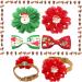 BIPY 10PCS Dog Christmas Collar Bow TiesÂ Xmas Dogs Collar Bowties for Pet Small Medium Cats Kittens Puppy Bow Ties Collar Charms for Xmas Parties Grooming Accessories Christmas 2 bowties+2 flowers - Buy Online on GoSupps.com