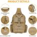 Enjohos Tactical Breast Pocket Military Shoulder Bag - Molle Sling Backpack for Men | Ideal for Hiking Trekking Travel & Camping - Brown - Buy Online on GoSupps.com