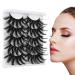 Shop Molain 25mm Multi-Layer False Eyelashes - 5 Pairs of Dramatic Fluffy Strip Lashes (Style No. 26) - International Shipping Available - Buy Online on GoSupps.com
