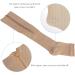 Herchr Compression Stockings - 2 Piece Elastic Support Socks for Low-Sports Legs - Open Toe Nylon Long Socks - Buy Online on GoSupps.com