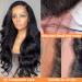 Eyefanniy 13X4 Body Wave Human Hair Lace Front Wig 18 Inch - Pre Plucked with Baby Hair, 180% Density for Black Women | HD Transparent Lace Frontal - Buy Online on GoSupps.com
