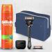 Gillette Proglide Gift Set for Men - Wet Razor 2 Blades Fusion 5 Gel & Travel Cover - Perfect Gift Idea - Buy Online on GoSupps.com