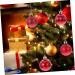 Artibetter Christmas Ball Pendant 36pcs Bright Mirror Ball Blush Decor Bling Decor Prom Decorations Christmas Tree Bauble Holiday Red 4CM - Buy Online on GoSupps.com