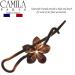 Camila Paris CP1592 Flower Hair Barrette Pin Clip - Tortoise Shell, No Metal Parts - Strong Grip for Women & Girls - Made in France - Buy Online on GoSupps.com
