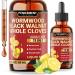 Penhoment 11in1 Wormwood Liquid Drops with Black Walnut Cloves, Vitamin C and D3 & 6 More - 2 FL OZ for 60 Days - Lemon Flavor