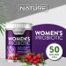 Women's Probiotic 50 Billion CFU - 9 Strains, Prebiotics, Cranberry & D-Mannose - Digestive, Vaginal & Immune Support - 30 Capsules - Buy Online on GoSupps.com