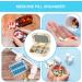tongfeng Personal Pill Organizer - Travel Daily Portable Pill Holder Compact Daily Portable Travel Pill Dispenser Double Sealing Weekly Pill Dispenser Good Sealing Medication Organizer for Home Work 6 Grid Cream White - Buy Online on GoSupps.com