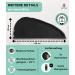Buy Pamuq 100% Cotton Black Hair Turban Set Quick-Drying Button Design 2-Piece Hair Towel for Effortless Drying | International Shipping - Buy Online on GoSupps.com