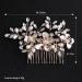 Kercisbeauty Light Champagne Hair Comb | Wedding Bridal Headpiece for Women | Bridesmaid Gift (Rose Gold) - Buy Online on GoSupps.com