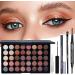 Joyeee 40 Colours Eyeshadow Palette Makeup Gift Set Combination with Mascara Eyebrow Pencil Eyeliner Eyeshadow Brush Essential Starter Bundle for Women Girls Portable Eye Makeup Beauty Travel Set#1 Type-C - Buy Online on GoSupps.com