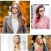Livho Blue Light Blocking Glasses - Round Fake Gaming Eyeglasses for Women Men - Reduce Computer Eyestrain & Headaches - Leopard - Buy Online on GoSupps.com