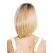 WIG ME UP RGF-6059A Women's Ombre Balayage Short Bob Wig - Straight Bangs with Dark Roots & Blonde Streaks | International Shipping Available - Buy Online on GoSupps.com