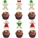 24Pcs Gingerbread Gender Reveal Cupcake Toppers Christmas Gingerbread Man Boy or Girl Cupcake Picks Xmas Holiday Theme Gender Reveal Baby Shower Party Decor Supplies Multicolor-16