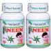 Neem - 2 Bottles (Each 60 Capsules 500mg) - Planet Ayurveda in USA
